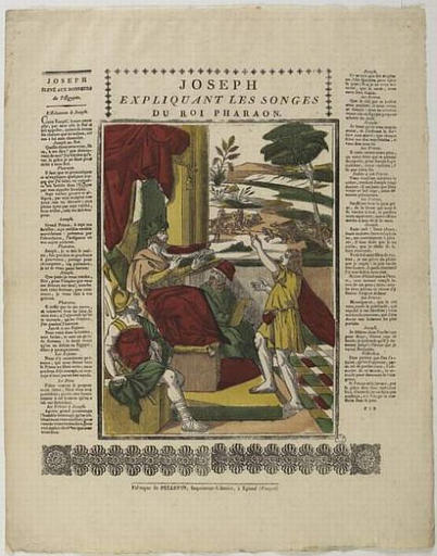 JOSEPH / EXPLIQUANT LES SONGES / DU ROI PHARAON. (titre inscrit)_0