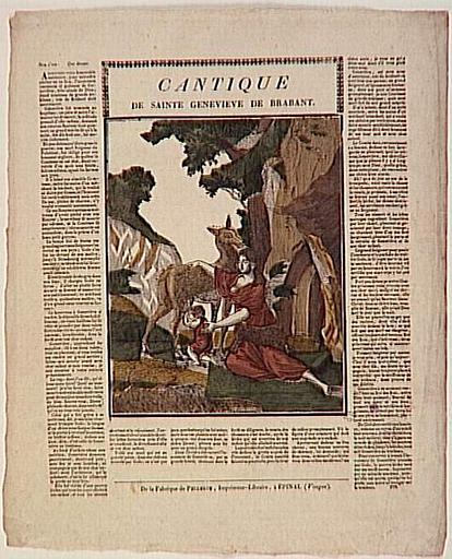 CANTIQUE / DE SAINTE GENEVIEVE DE BRABANT. (titre inscrit)_0