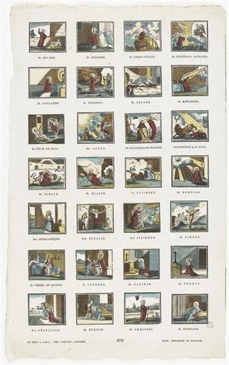 Planche de saintetés (St. Macaire...Ste Euphrasie) (titre factice)_0