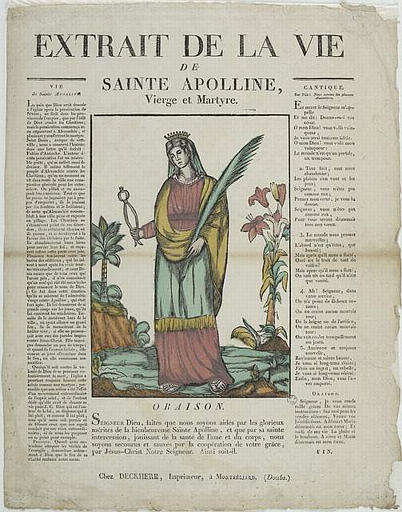 EXTRAIT DE LA VIE / DE / SAINTE APPOLINE, / VIERGE ET MARTYR (titre inscrit)_0