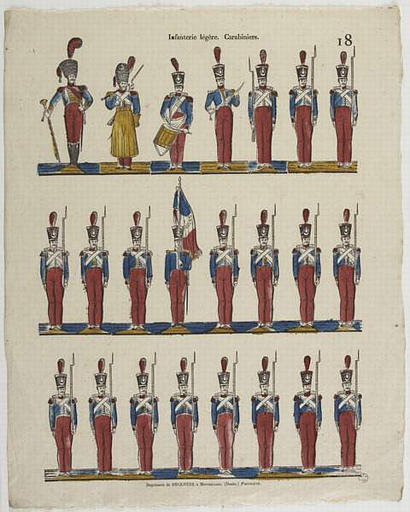 INFANTERIE LEGERE.CARABINIERS 18 (titre inscrit)_0