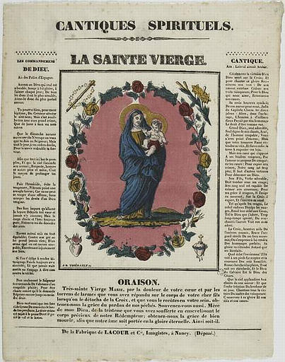 CANTIQUES SPIRITUELS. / LA SAINTE VIERGE (titre inscrit)_0