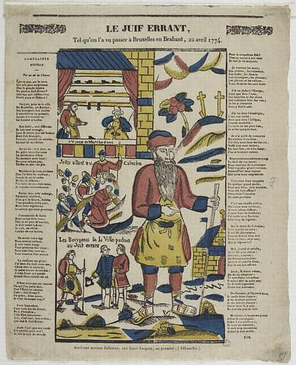 LE JUIF ERRANT, / TEL QU'ON L'A VU PASSER A BRUXELLES EN BRABANT, 22 AVRIL 1774. (titre inscrit)_0