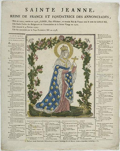 SAINTE JEANNE / REINE DE FRANCE ET FONDATRICE DES ANNONCIADES (titre inscrit)_0
