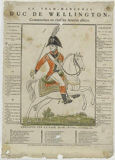 LE FELD MARECHAL / DUC DE WELLINGTON, / Commandant en chef les Armées alliées (titre inscrit)_0