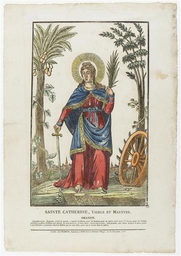 SAINTE CATHERINE, VIERGE ET MARTYRE. (titre inscrit)_0