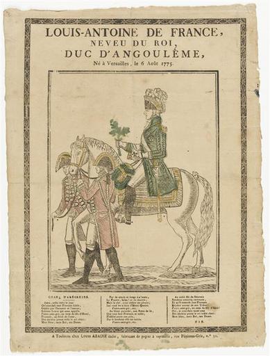 LOUIS-ANTOINE DE FRANCE, / NEVEU DU ROI, / DUC D'ANGOULEME (titre inscrit)_0