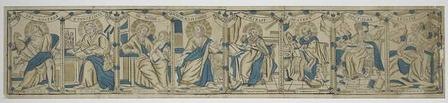 LES QUATRE / EVANGELISTE DE NOTRE, / SEIGNEUR, JESUS CHRIST. / PORTRAIT / DES QUATRE / DOCTEURS / DE LEGLISE (titre inscrit)_0