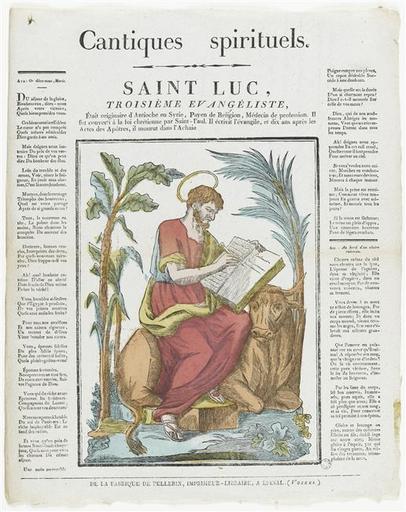 Cantiques spirituels. / SAINT LUC, / TROISIEME EVANGELISTE, (titre inscrit)_0