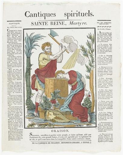 Cantiques spirituels. / SAINTE REINE, Martyre. (titre inscrit)_0
