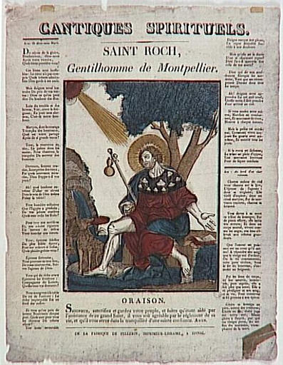 Cantiques spirituels. / SAINT ROCH, / Gentilhomme de Montpellier. (titre inscrit)_0