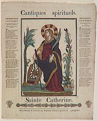 Cantiques spirituels. / Sainte Catherine. (titre inscrit)_0