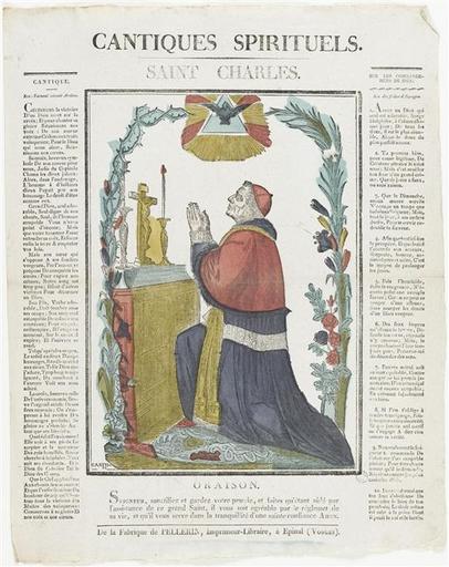 CANTIQUES SPIRITUELS. / SAINT CHARLES. (titre inscrit)_0