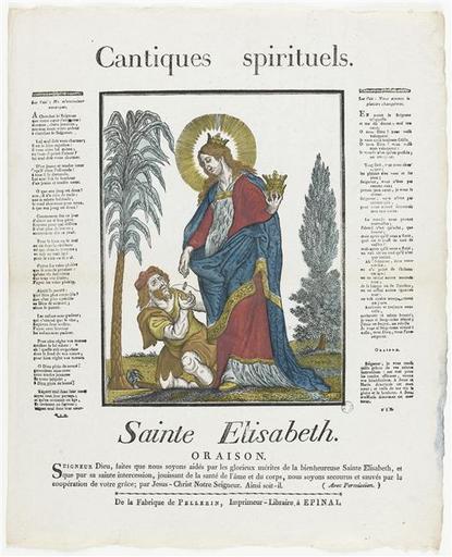 Cantiques spirituels. / Sainte Elisabeth. (titre inscrit)_0