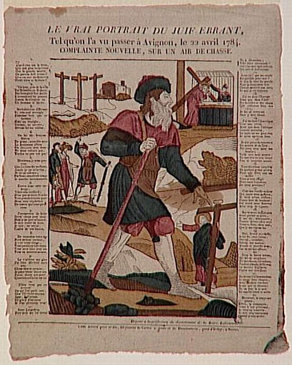 LE VRAI PORTRAIT DU JUIF ERRANT / TEL QU'ON L'A VU PASSER A AVIGNON, LE 22 AVRIL 1784 / . (titre inscrit)_0