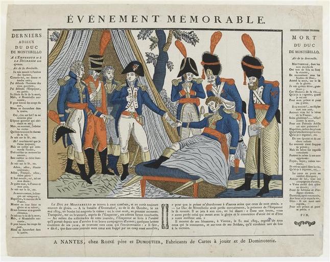 EVENEMENT MEMORABLE. / DERNIERS ADIEUX / DU DUC / DE MONTEBELLO (titre inscrit)_0
