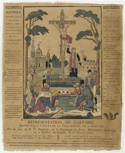 REPRESENTATION DU CALVAIRE / PLANTE SUR LE REMPART DE LA VILLE D'ARRAS (titre inscrit)_0