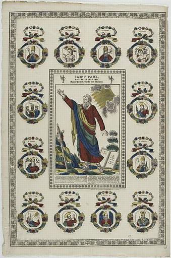SAINT PAUL, / APOTRE ET MARTYR (titre inscrit, français, allemand, gothique)_0