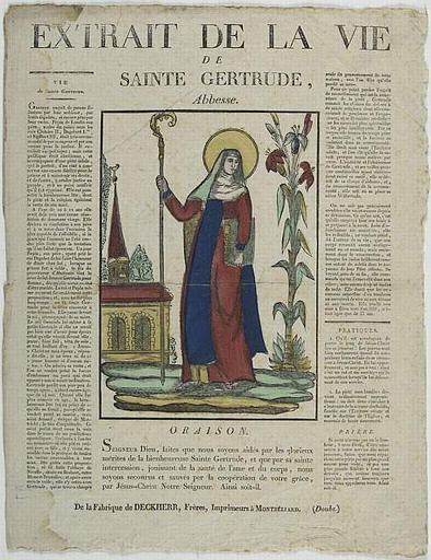 EXTRAIT DE LA VIE / DE / SAINTE GERTRUDE, / ABBESSE (titre inscrit)_0
