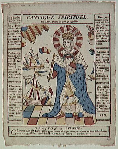 CANTIQUE SPIRITUEL. / ORAISON A ST LOUIS (titre inscrit)_0