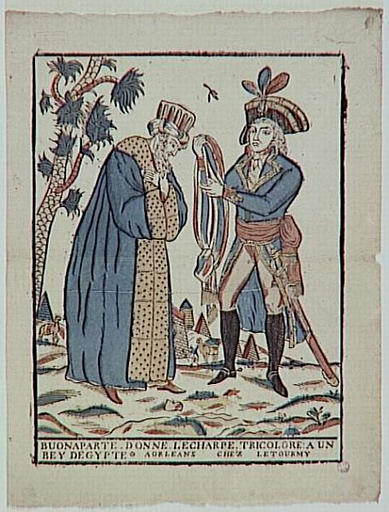 BUONAPARTE DONNE L'ECHARPE TRICOLORE A UN / BEY D'EGYPTE (titre inscrit)_0