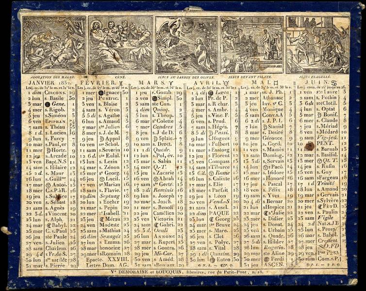Almanach des postes (titre factice)_0