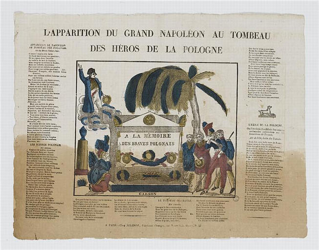 L'APPARITION DU GRAND NAPOLEON AU TOMBEAU / DES HEROS DE LA POLOGNE (titre inscrit)_0