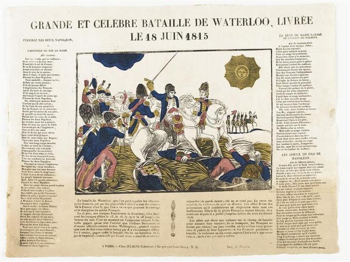 GRANDE ET CELEBRE BATAILLE DE WATERLOO, LIVREE / LE 18 JUIN 1815 (titre inscrit)_0