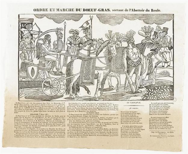 ORDRE ET MARCHE DU BOEUF-GRAS, sortant de l'Abattoir du Roule. (titre inscrit)_0