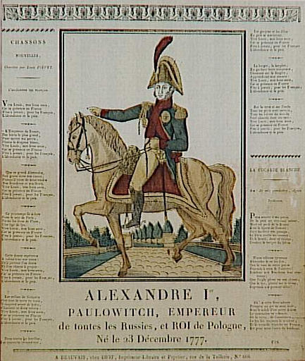 ALEXANDRE Ier, / PAULOWITCH, EMPEREUR / de toutes les Russies, et ROI de Pologne, / Né le 23 Décembre 1777. (titre inscrit)_0