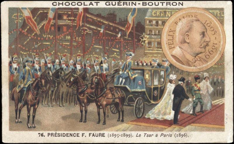 76. PRESIDENCE F. FAURE (...) à Paris (1896) . (titre inscrit)_0