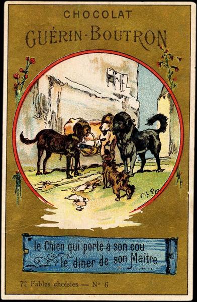 Le Chien qui porte à son cou / le dîner de son Maître (titre inscrit)_0