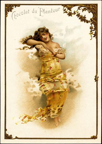 Femme assise endormie dans les nuages (titre factice)_0