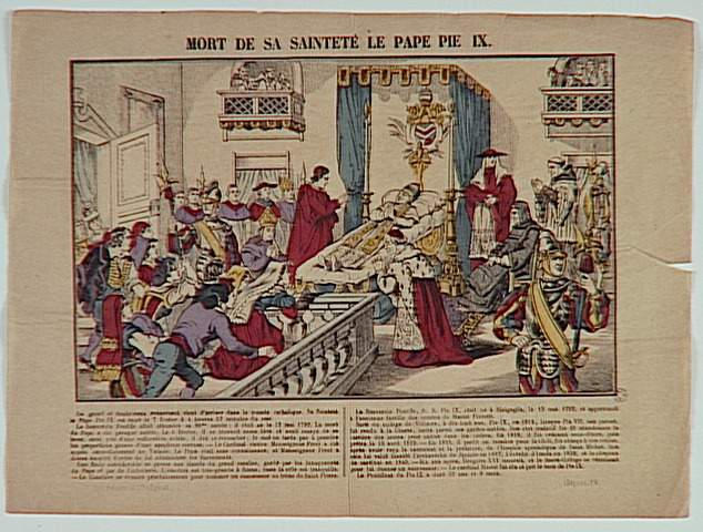 MORT DE SA SAINTETE LE PAPE PIE IX (titre inscrit)_0