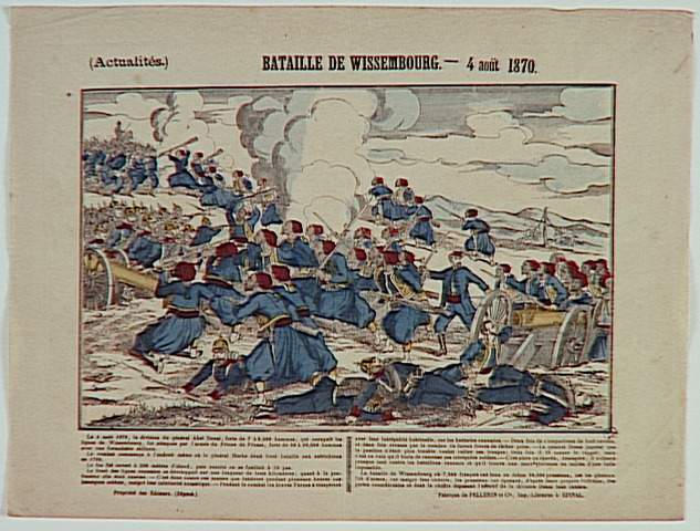 BATAILLE DE WISSEMBOURG. - 4 août 1870. (titre inscrit)_0