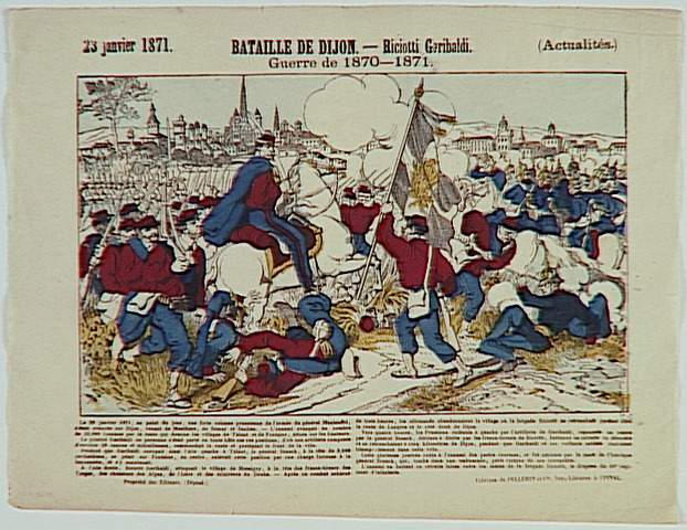 BATAILLE DE DIJON. - Riciotti Garibaldi. (titre inscrit)_0