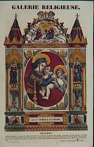 GALERIE RELIGIEUSE. / LA STE VIERGE A LA CHAISE. (titre inscrit)_0
