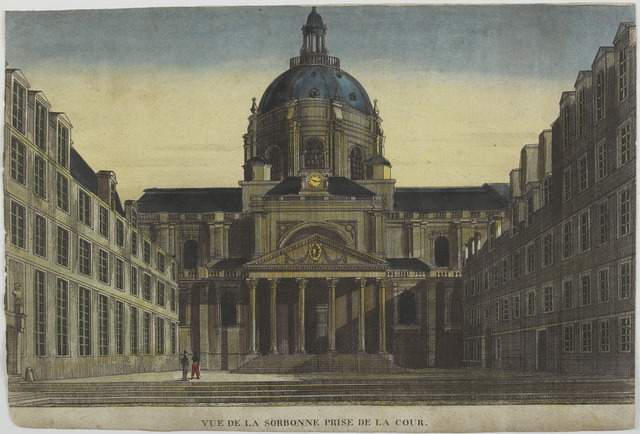 VUE DE LA SORBONNE PRISE DE LA COUR. (titre inscrit)_0