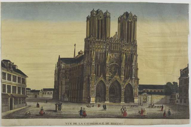 VUE DE LA CATHEDRALE DE RHEIMS. (titre inscrit)_0