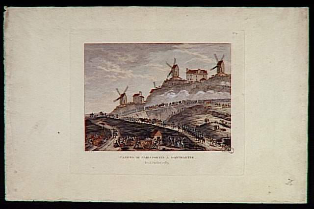 CANONS DE PARIS PORTES A MONTMARTRE, / le 15 Juillet 1789 (titre inscrit)_0