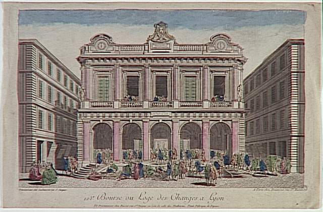 Bourse ou Loge des Changes a Lyon. (titre inscrit)_0