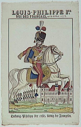 LOUIS-PHILIPPE IER ROI DES FRANCAIS, né le 6 Oct. 1773. / Ludwig-Philipp der erste, König der Franzosen. (titre inscrit, bilingue)_0