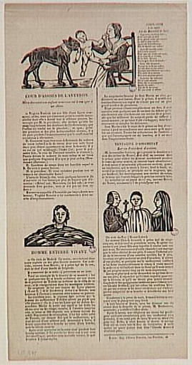 COUR D'ASSISES DE L'AVEYRON. / HOMME ENTERRE VIVANT. / TENTATIVE D'ASSASSINAT Sur un Président d'Assises. (titre inscrit)_0