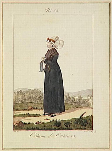 Costume de Coutances (titre inscrit), Louis Marie Lante, 1827 vers