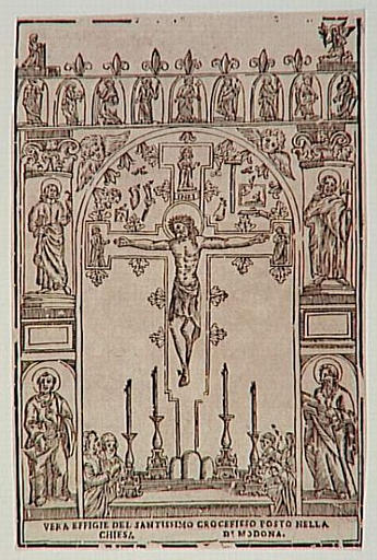 VERA EFFIGIE DEL SANTISSIMO CROCEFISSO POSTO NELLA CHIESA DI MODONA (titre inscrit)_0