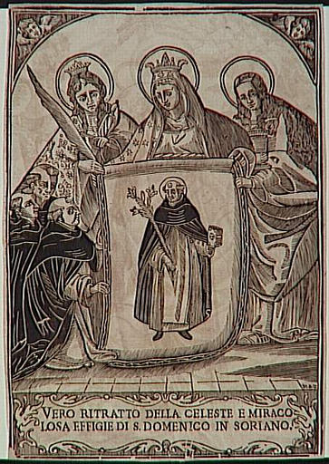 VERO RITRATTO DELLA CELESTE E MIRACO / LOSA EFFIGIE DI S. DOMENICO IN SORIANO (titre inscrit)_0
