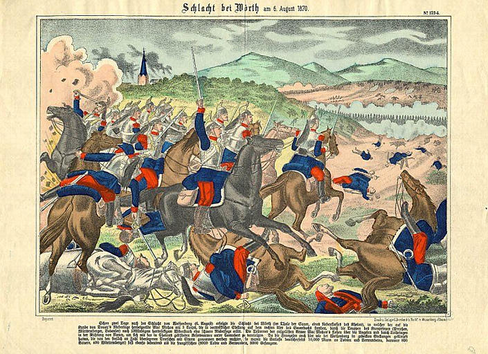 SCHLACHT BEI WÕRTH am 6. August 1870 (titre inscrit, gothique)_0