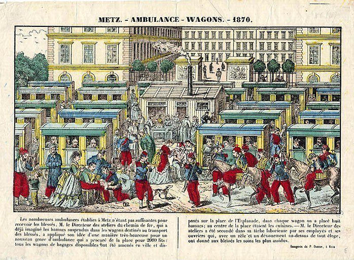 METZ. -AMBULANCE.-WAGONS. -1870 (titre inscrit)_0