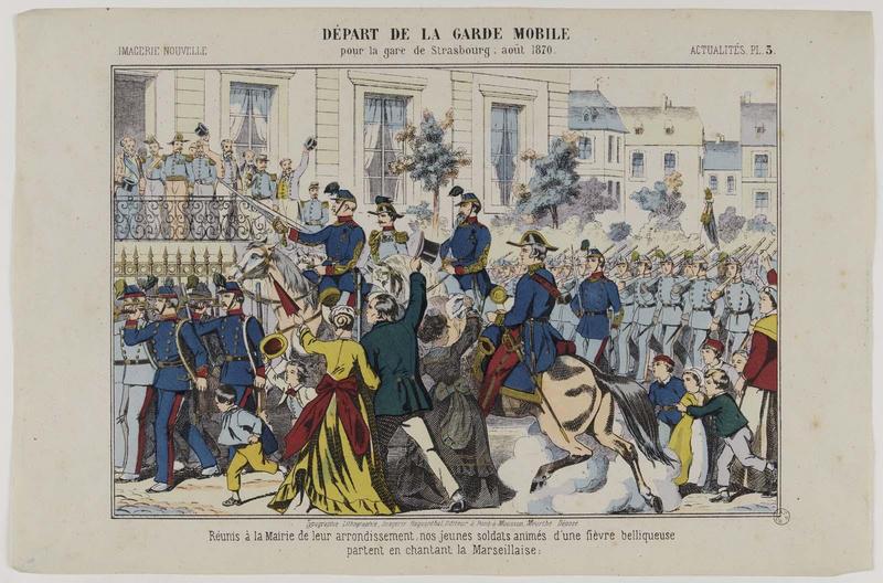 DÉPART DE LA GARDE MOBILE pour la gare de Strasbourg, août 1870 (titre inscrit)_0