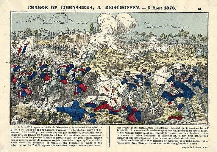CHARGE DE CUIRASSIERS, A REISCHOFFEN. - 6 Août 1870 (titre inscrit)_0